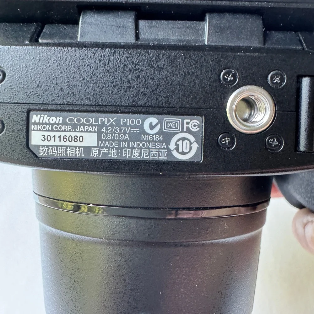 Nikon Black Digital Camera with LCD Screen and EVF